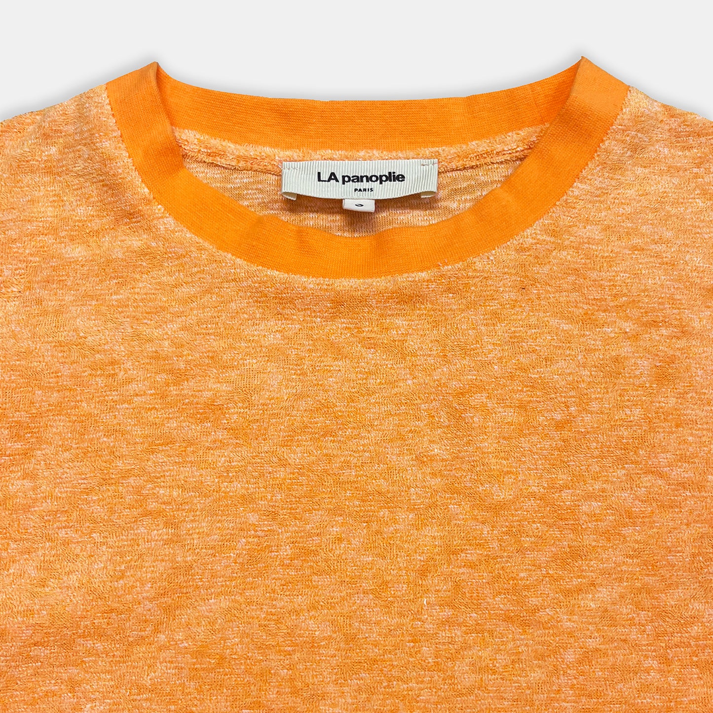 Heather orange terry sweatshirt