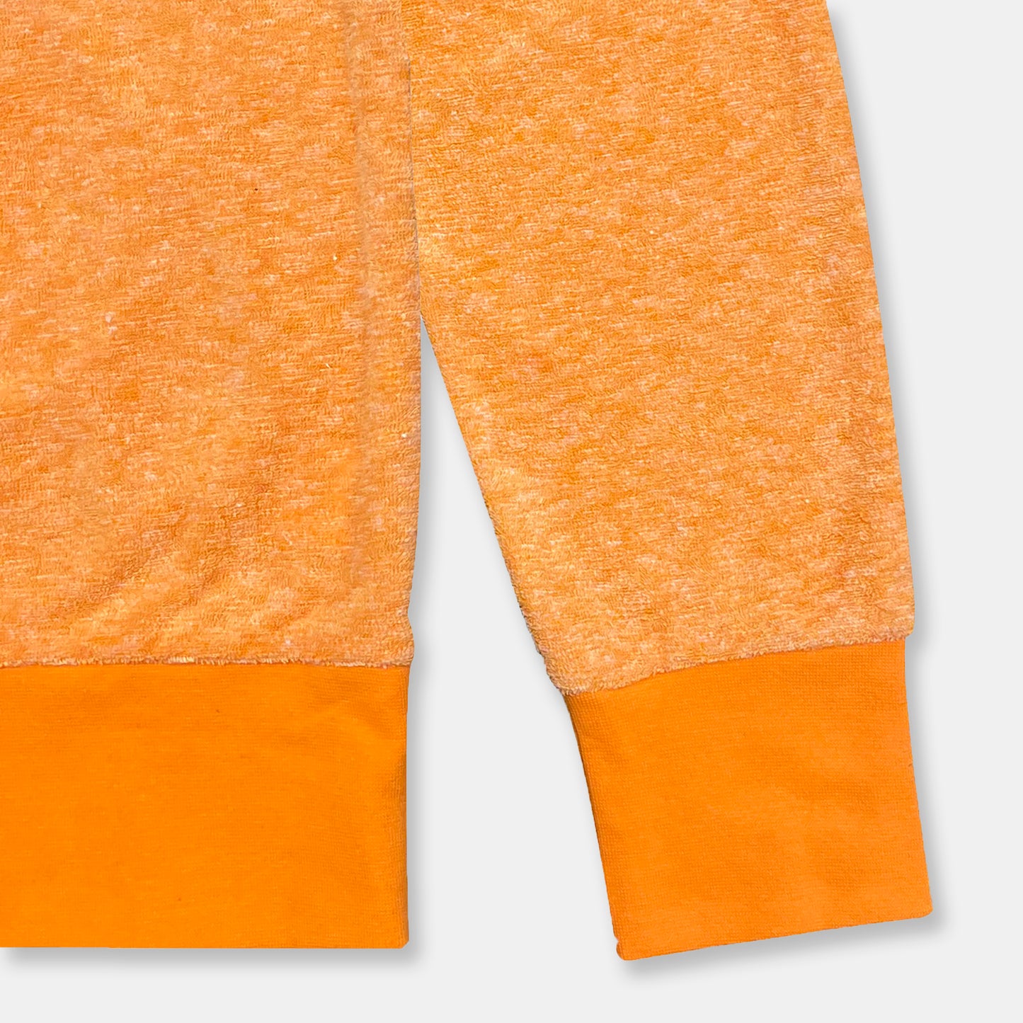 Heather orange terry sweatshirt