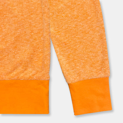 Heather orange terry sweatshirt