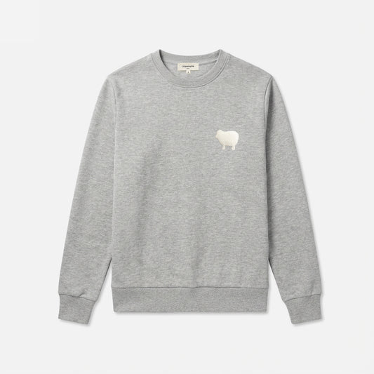 Sweat crew heavy gris chiné