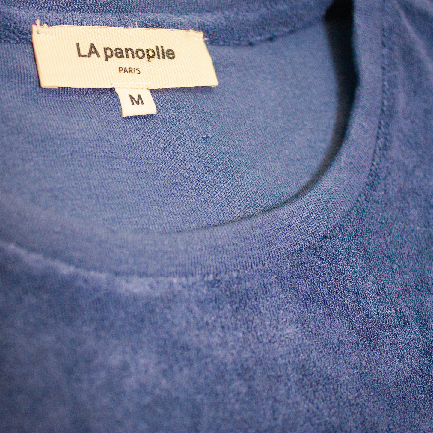 Tee éponge indigo