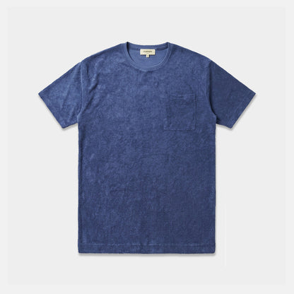 Tee éponge indigo