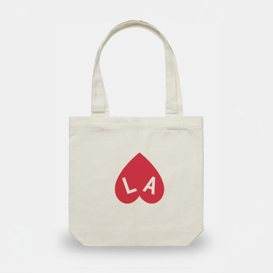 Tote coeur ecru