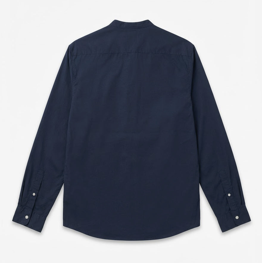 Navy poplin tunic