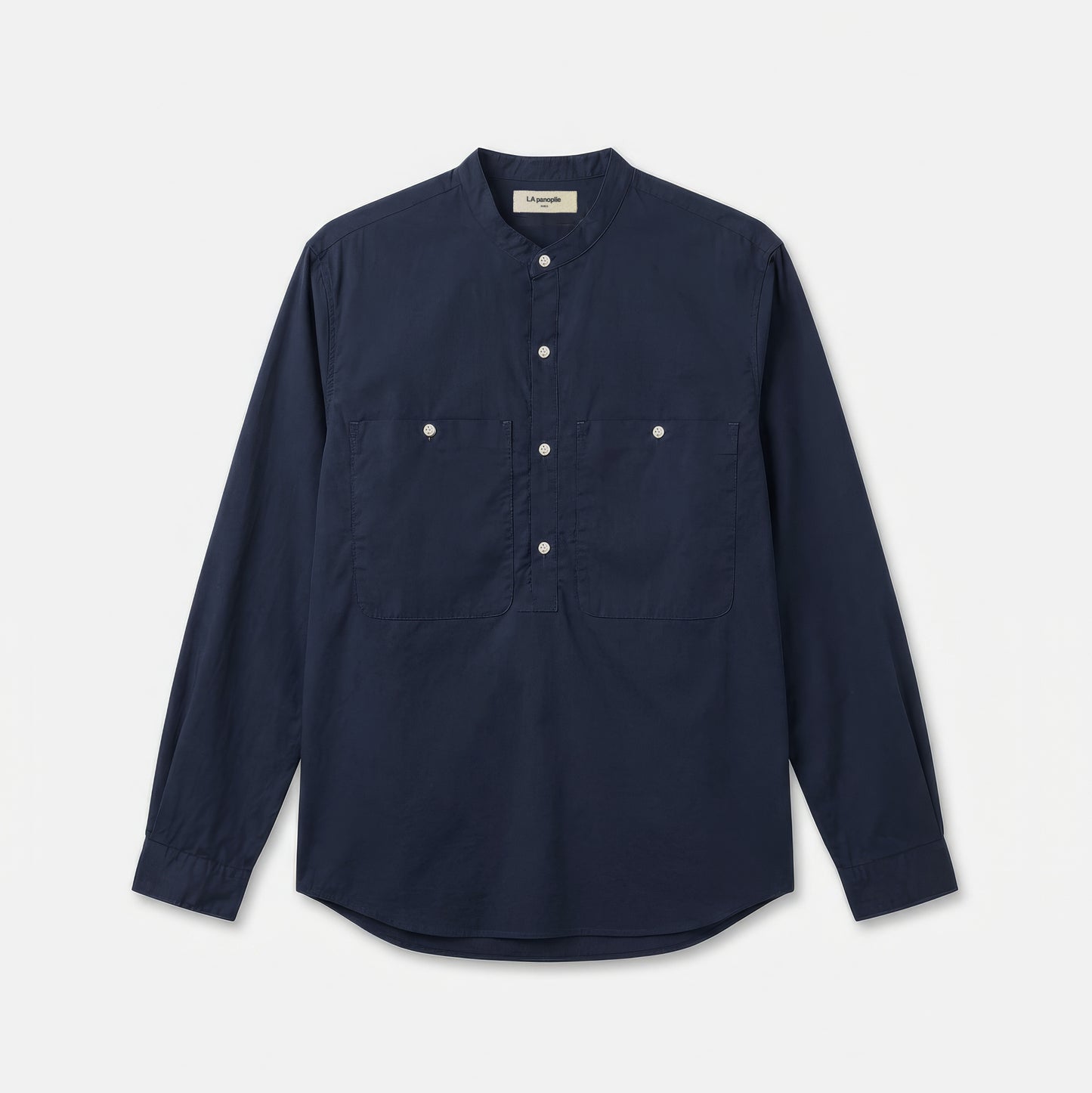 Navy poplin tunic