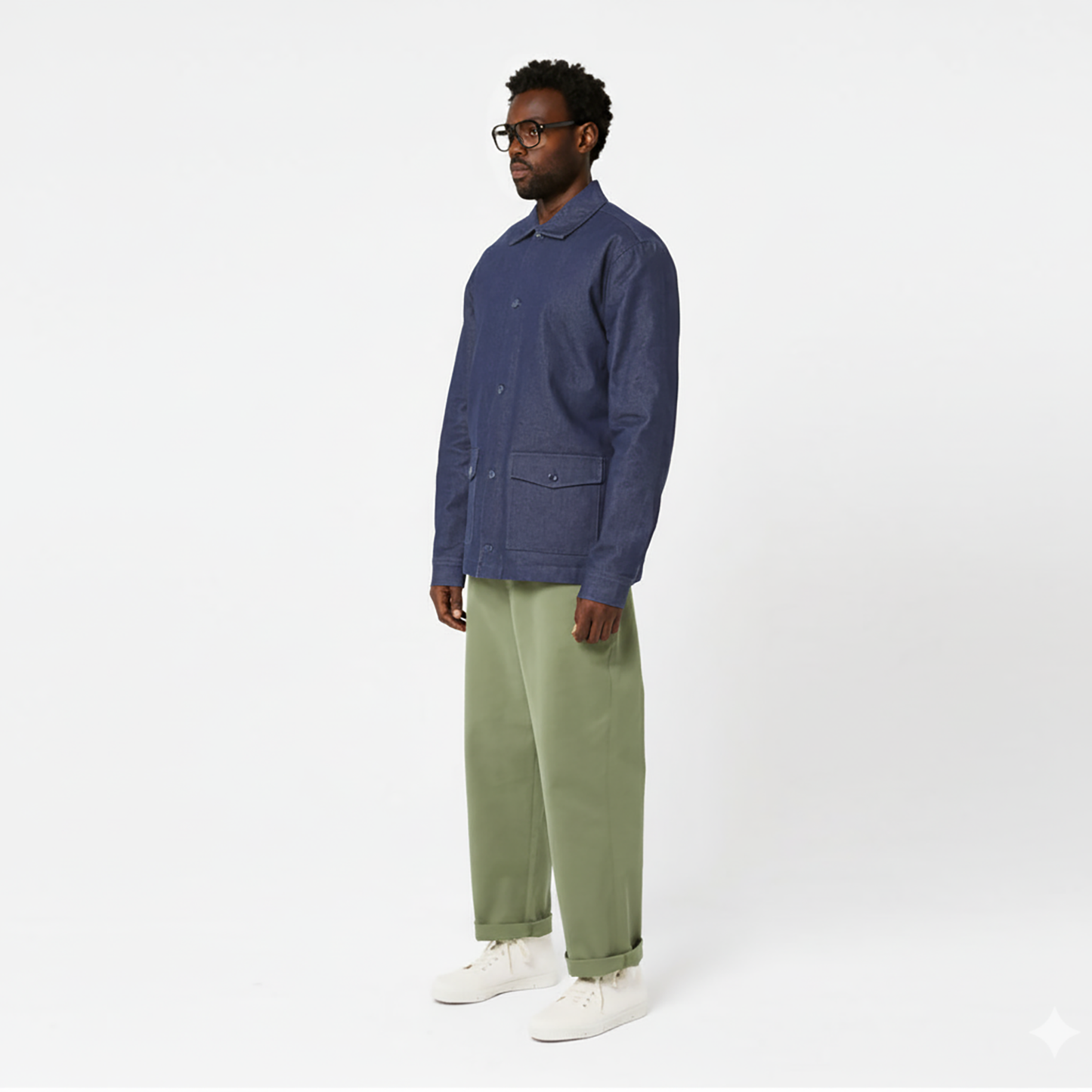 Veste denim matelassée