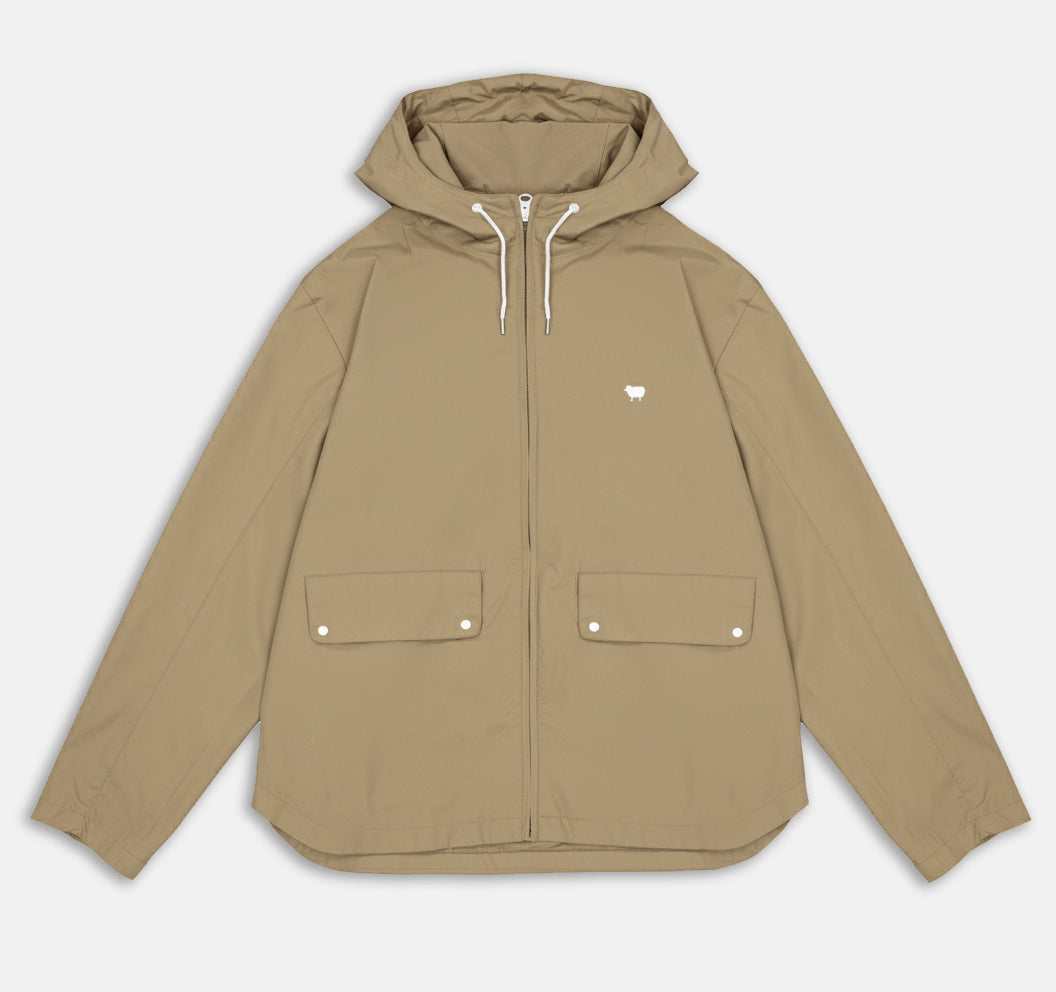 Veste de pluie beige